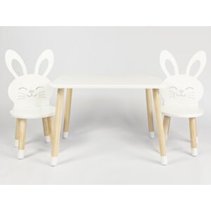 ELIS DESIGN Nyuszi - gyerekasztal és székek počet stolu a židlí: Asztal + 2 szék