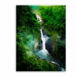 Glas Views Waterfall kép, 70 x 100 cm - Styler