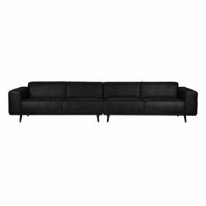 Statement fekete művelúr kanapé, 372 cm - BePureHome