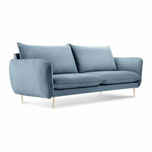 Florence halványkék bársony kanapé,160 cm - Cosmopolitan Design