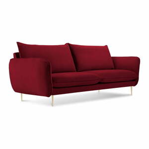 Florence piros bársony kanapé, 160 cm - Cosmopolitan Design