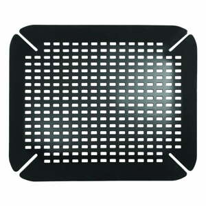 Contour fekete mosogató alátét, 35 x 41 cm - iDesign