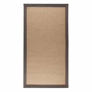 Herringbone barna-szürke juta szőnyeg, 160 x 230 cm - Flair Rugs