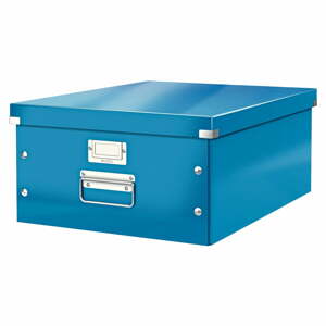 Kék fedeles karton tárolódoboz 37x48x20 cm Click&Store – Leitz