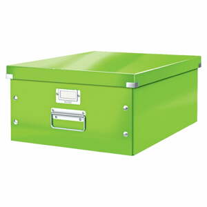 Zöld fedeles karton tárolódoboz 37x48x20 cm Click&Store – Leitz
