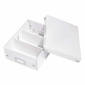 Fehér fedeles karton tárolódoboz 22x28x10 cm Click&Store – Leitz