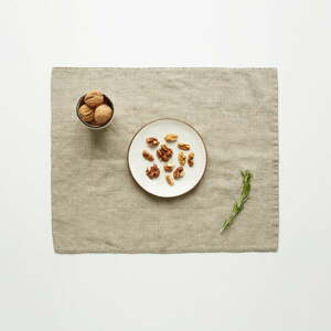 Világosbézs len tányéralátét, 35 x 45 cm - Linen Tales