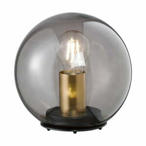 Fekete asztali lámpa üveg búrával Dini – Fischer & Honsel