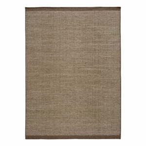 Kiran Liso barna gyapjú szőnyeg, 60 x 110 cm - Universal