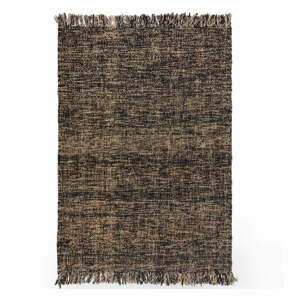 Idris fekete juta szőnyeg, 160 x 230 cm - Flair Rugs