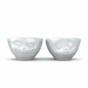 Fehér porcelán csésze szett 2 db-os 100 ml Grinning & Kissing – 58products