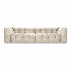Vesta bézs bársony kanapé, 280 cm - Windsor & Co Sofas