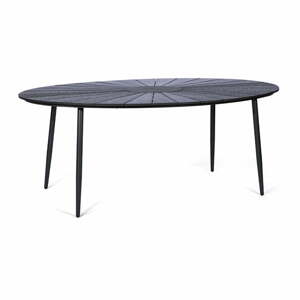 Marienlist fekete kerti asztal artwood asztallappal, 190 x 115 cm - Bonami Selection