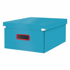 Kék fedeles karton tárolódoboz 48x37x20 cm Click&Store – Leitz