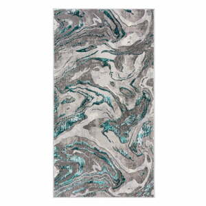 Marbled szürke-kék szőnyeg, 80 x 150 cm - Flair Rugs