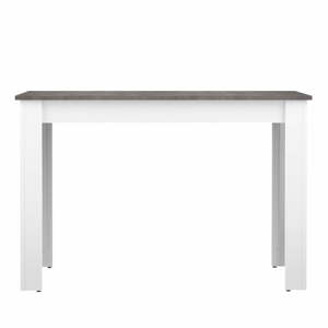 Fehér étkezőasztal beton dekoros asztallappal 110x70 cm Nice - TemaHome