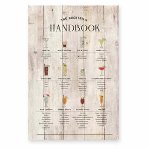 Fa falitábla 40x60 cm Cocktails Handbook – Really Nice Things