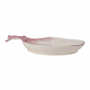Fehér-rózsaszín szervírozó tányér 18x26 cm Mimosa – Bloomingville