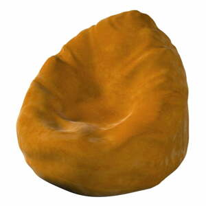 Narancssárga babzsákfotel Posh Velvet - Yellow Tipi