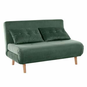 Zöld bársony kanapé 125 cm Magalli - Støraa