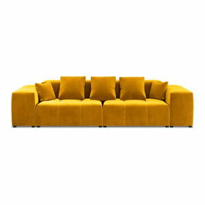 Sárga bársony kanapé 320 cm Rome Velvet - Cosmopolitan Design