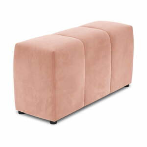 Rózsaszín bársony karfa moduláris kanapéhoz Rome Velvet - Cosmopolitan Design