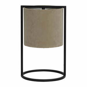 Fekete-bézs asztali lámpa (magasság 35 cm) Santos – Light & Living