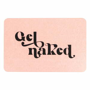 Világos rózsaszín fürdőszobai kilépő 39x60 cm Get Naked – Artsy Doormats