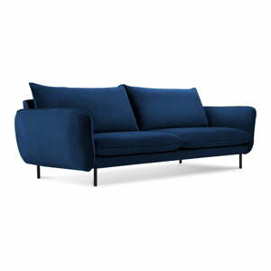 Kék bársony kanapé 230 cm Vienna – Cosmopolitan Design