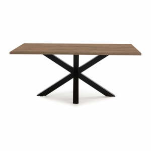 Étkezőasztal diófa dekoros asztallappal 100x180 cm Comba – Marckeric