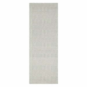 Világosszürke gyapjú futószőnyeg 66x200 cm Sloan – Asiatic Carpets