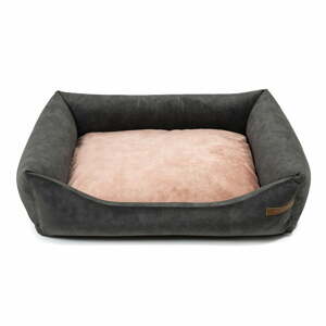 Rózsaszín-sötétszürke fekhely kutyáknak 75x85 cm SoftBED Eco L – Rexproduct