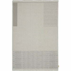 Világosszürke gyapjú szőnyeg 160x230 cm Nizer – Agnella