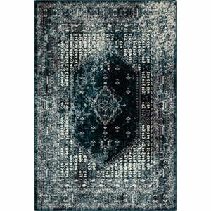 Petróleumkék gyapjú szőnyeg 133x180 cm Eve – Agnella