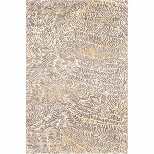 Bézs gyapjú szőnyeg 200x300 cm Koi – Agnella