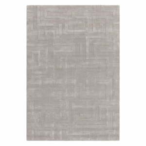 Világosszürke gyapjú szőnyeg 200x290 cm Maze – Asiatic Carpets