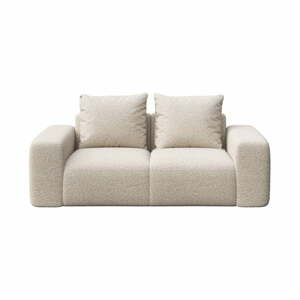 Bézs buklé kanapé 212 cm Feiro – MESONICA