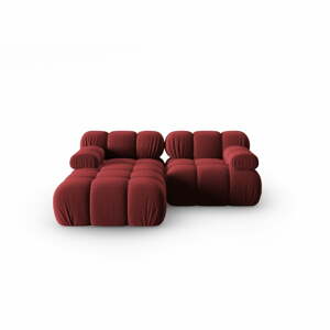 Piros bársony kanapé 191 cm Bellis – Micadoni Home
