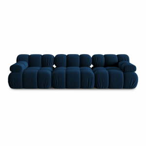Kék bársony kanapé 282 cm Bellis – Micadoni Home