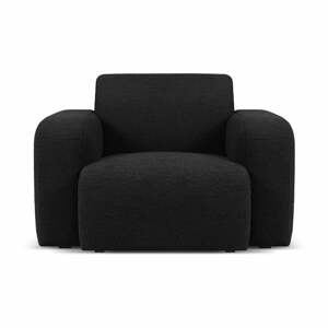 Fekete buklé fotel Molino – Micadoni Home