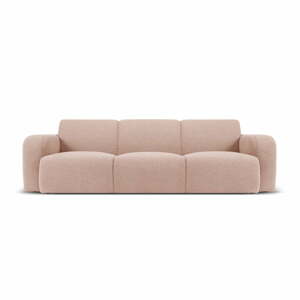 Rózsaszín buklé kanapé 235 cm Molino – Micadoni Home