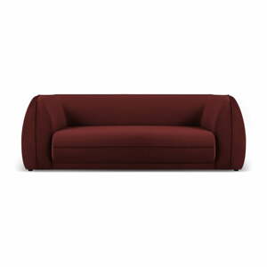 Piros bársony kanapé 225 cm Lando – Micadoni Home