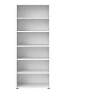 Fehér moduláris könyvespolc 89x222 cm Prima – Tvilum