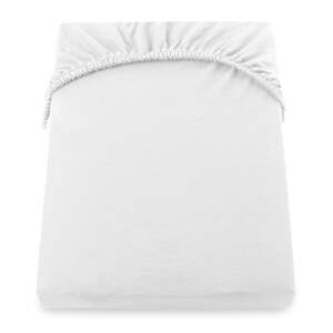 Fehér gumis jersey lepedő 180x200 cm Amber – DecoKing