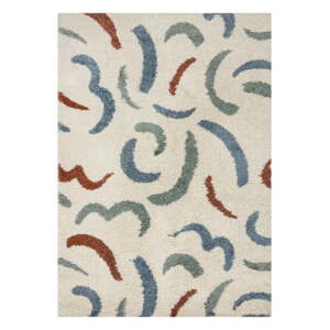 Krémszínű szőnyeg 80x150 cm Squiggle – Flair Rugs