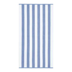 Fehér-kék pamut fürdőlepedő 70x120 cm Stripe Jacquard – Bianca
