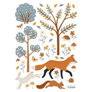 Matrica lap 30x42 cm Woodland Animals & Fox – Lilipinso