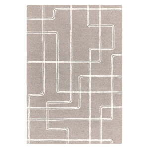 Világosszürke kézi szövésű gyapjú szőnyeg 160x230 cm Ada – Asiatic Carpets