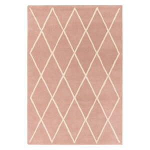 Rózsaszín kézi szövésű gyapjú szőnyeg 120x170 cm Albany – Asiatic Carpets
