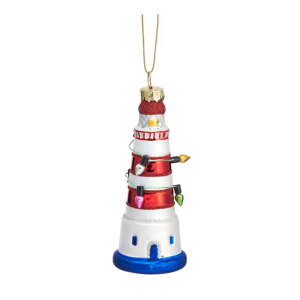 Üveg karácsonyfadísz Lighthouse – Sass & Belle